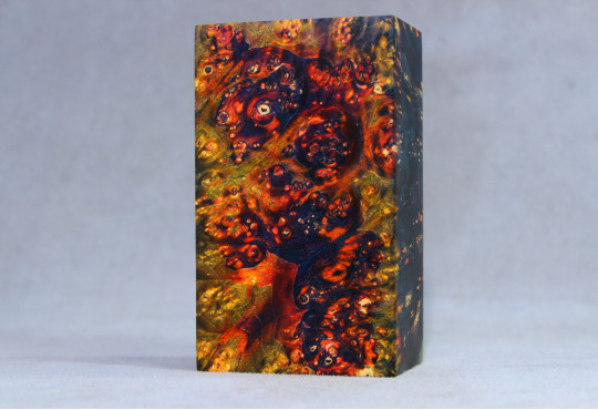 Stabilized Maple Burl Wood Mod Block